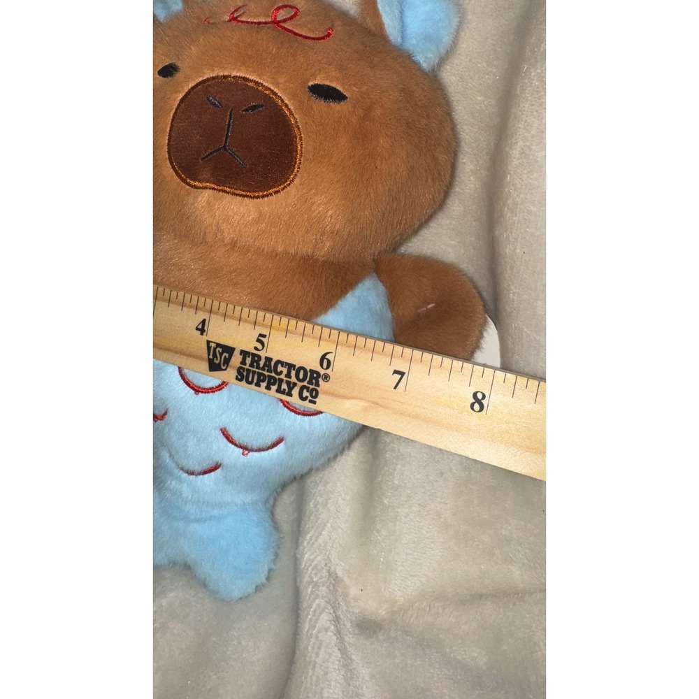 Capybara Mermaid Plush Stuffed Animal Blue Brown Whimsical Toy 10 Inch NWT - Picture 8 of 8
